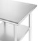 GRIDMANN Stainless Steel Work Table, NSF Commercial Kitchen Prep Table with Under Shelf for Restaurant and Home